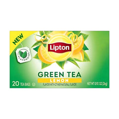 Lipton Peach Mango Black Tea, Lemon Green Tea, Lemon Black Tea 20CT (1ea) (Variety Pack)