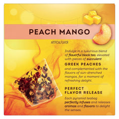 Lipton Lemon Green Tea & Peach Mango Black Tea 20CT (2ea) (Variety Pack)