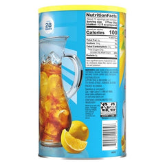 Lipton Iced Tea Mix, Lemon Sweetened Iced Tea, Makes 28 Quarts (Pack of 2)