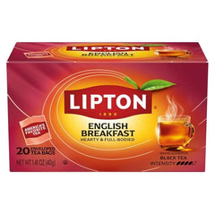 Lipton English Breakfast Tea Bags, Flavored Teabags, 20 Total Bags (Pack of 2)