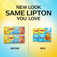 Lipton Unsweetened Iced Tea Bags, Family Size Zero Calories, 24 Total Tea Bags