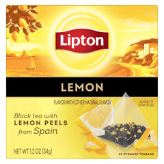 Lipton Lemon Green Tea, & Lemon Black Tea 20 CT (1ea) (Variety Pack)