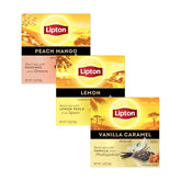 Lipton Peach Mango, Vanilla Caramel, & Lemon Black Tea 20 CT (1ea) (Variety Pack)