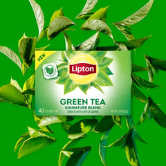 Lipton Green Tea Bags, 40 Count, Pack of 2 | Unsweetened | Contains Caffeine | With Flavonoids