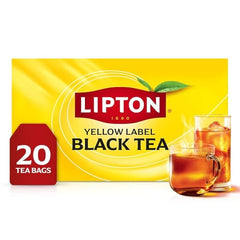 Lipton Black Tea Bags, Hot or Iced Caffeine Tea, 20 Total Bags