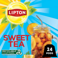 Lipton Sweet Iced Tea K-Cup Pods, 24 CT (Pack of 4)