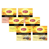 Lipton Peach Mango, Vanilla Caramel, & Lemon Black Tea 20 CT (2ea) (Variety Pack)