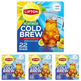 Lipton Decaf Cold Brew Iced Tea Bags, Family Size Iced Tea Bags, 22 Tea Bags (Pack of 4)