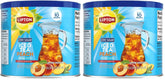 Lipton Zero Sugar Iced Tea Mix, Peach Flavor Black Iced Tea, Makes 10 Quarts (Pack of 2)