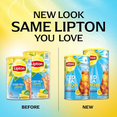 Lipton Iced Tea Mix, Lemon Sweetened Iced Tea, Makes 28 Quarts (Pack of 2)