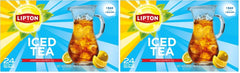 Lipton Unsweetened Iced Tea Bags, Gallon-Sized Zero Calories, 24 Total Tea Bags (Pack of 2)