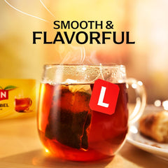 Lipton Black Tea Bags, Hot or Iced High Caffeine Tea, 240 Total Bags (20ct - Pack of 12)