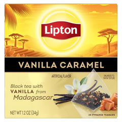 Lipton Peach Mango, Vanilla Caramel, & Lemon Black Tea 20 CT (3ea) (Variety Pack)
