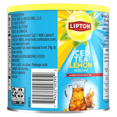 Lipton Diet Lemon Iced Tea Mix – 10 Quarts Each– Reduced Sugar, Caffeinated Powder Drink Mix