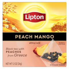 Lipton Peach Mango, Vanilla Caramel, & Lemon Black Tea 20 CT (1ea) (Variety Pack)