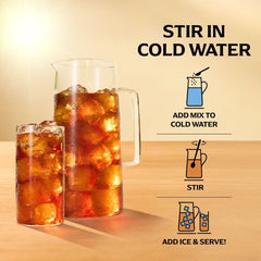Lipton Zero Sugar Iced Tea Mix, Raspberry Flavor Black Iced Tea, Makes 10 Quarts (Pack of 6)