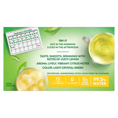 Lipton Lemon Green Tea Bags, Flavored, Unsweetened Teabags for Hot Tea or Iced Tea with Caffeine and Flavonoids, 20 Total Tea Bags