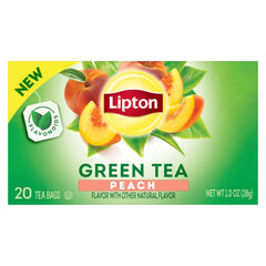 Lipton Honey Ginger Green Tea, Lemon Green Tea, & Peach Green Tea 20 CT (1ea) (Variety Pack)