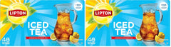 Lipton Unsweetened Iced Tea Bags, Family Size Zero Calories, 48 Tea Bags (Pack of 2)